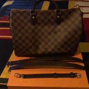 Authentic Louis Vuitton Speedy Bandouliere 35